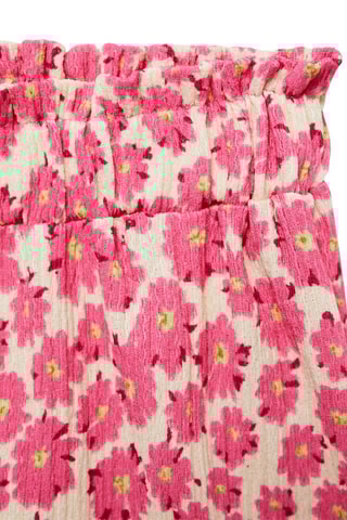 Short à fleurs - Fuchsia