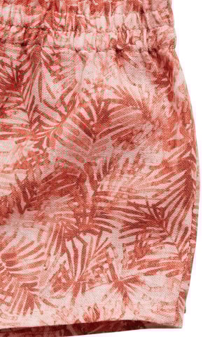 Short texturé feuilles - Saumon