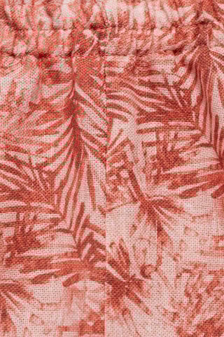 Short texturé feuilles - Saumon