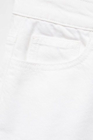Short jean taille normale - Blanc cassé