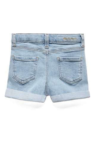 Short denim revers - Bleu clair