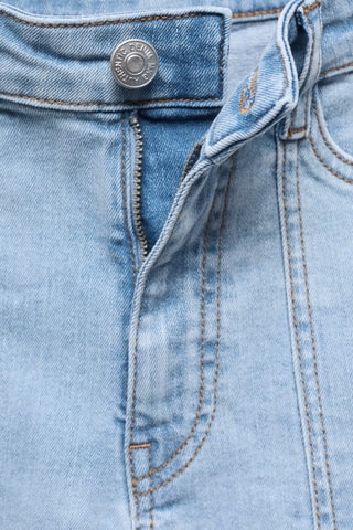 Short jean taille normale - Bleu