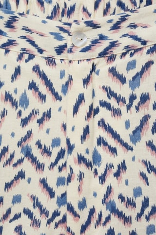 Short imprimé en lin - Blanc cassé