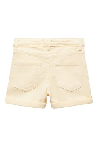 Short denim revers - Jaune