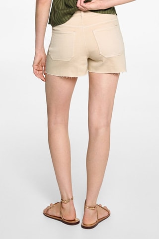 Short coton poches - Beige
