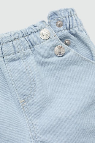 Short jean taille élastique - Bleu clair