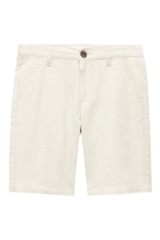 Bermuda chino lin  - Beige