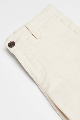 Bermuda chino lin  - Beige