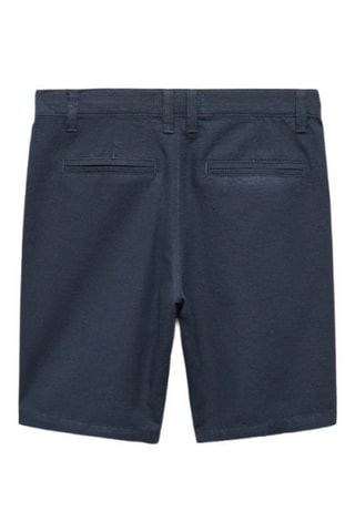 Bermuda chino lin  - Bleu marine