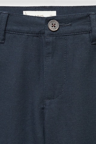 Bermuda chino lin  - Bleu marine
