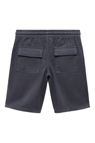 Bermuda taille élastique - Bleu marine