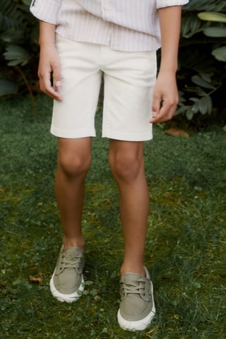 Bermuda lin - Beige