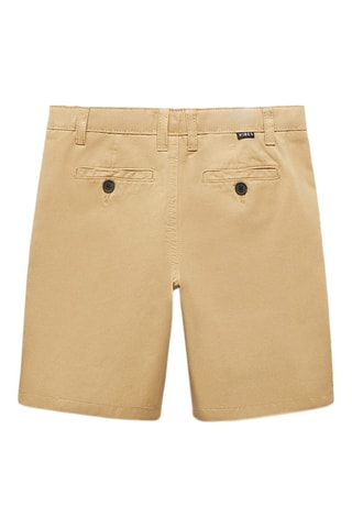 Bermuda slim-fit chino coton - Moutarde