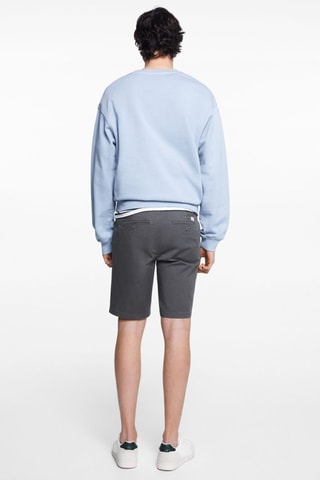 Bermuda slim-fit coton - Pétrole