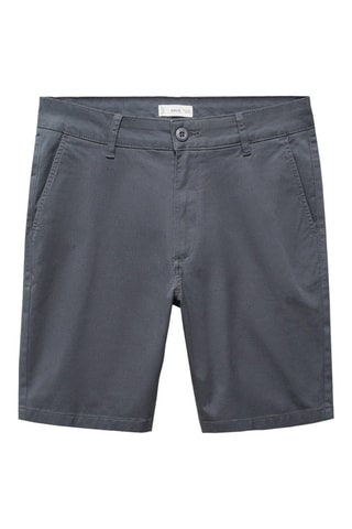 Bermuda slim-fit coton - Pétrole