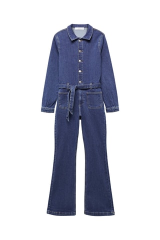Combinaison jean boutons - Bleu
