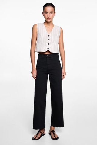 Jupe-culotte jean - Noir