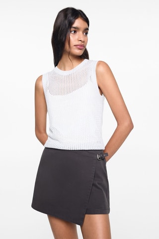 Jupe-culotte boucle - Anthracite