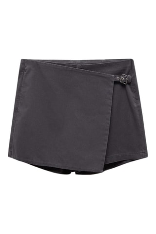 Jupe-culotte boucle - Anthracite