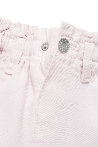 Jupe denim paperbag - Mauve