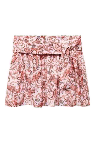 Jupe en imprimé paisley - Rose