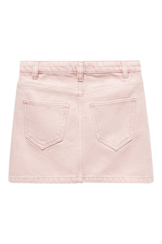 Jupe en jean boutons - Rose