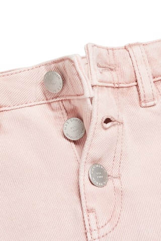 Jupe en jean boutons - Rose