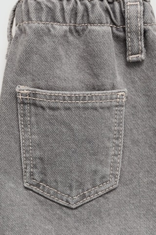 Jupe denim paperbag - Gris