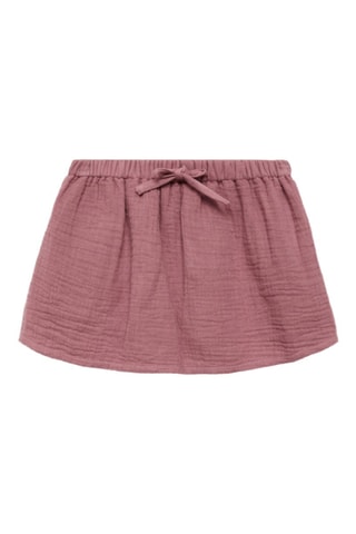 Jupe-culotte en coton - Cerise