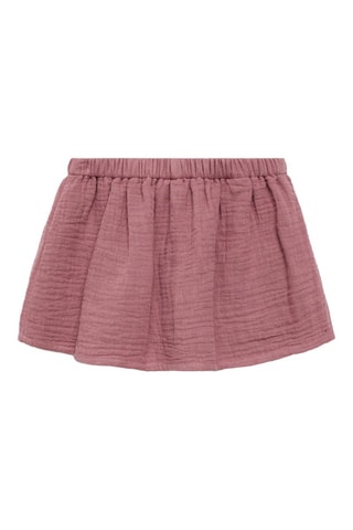 Jupe-culotte en coton - Cerise