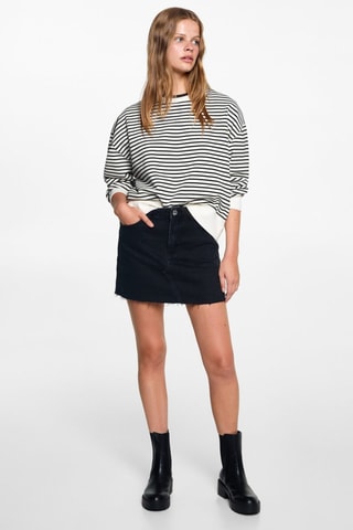 Minijupe en jean - Denim noir