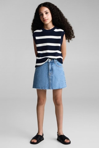 Jupe courte denim - Bleu