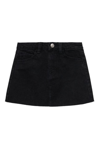 Jupe courte denim - Denim noir