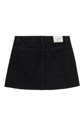 Jupe courte denim - Denim noir