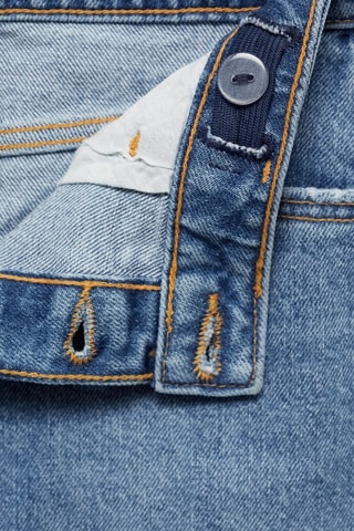Jupe denim boutons - Bleu