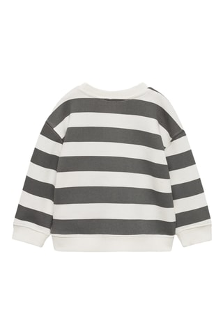Sweat-shirt imprimé rayures - Anthracite