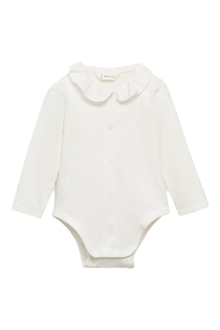 Body col Claudine - Blanc cassé
