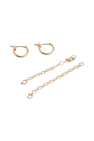 Boucles d'oreilles démontables - Doré