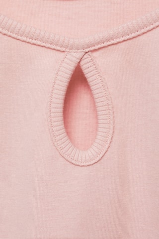 T-shirt coton manches longues - Rose