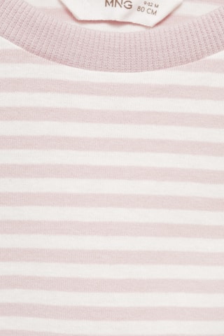 T-shirt coton à rayures - Rose