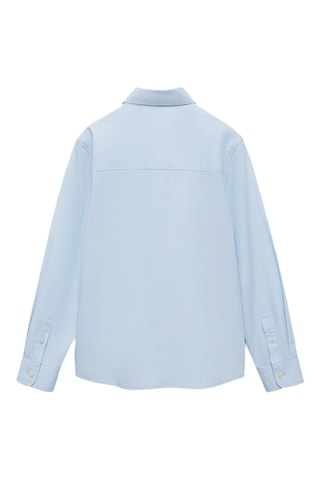 Chemise regular-fit coton rayures - Ciel