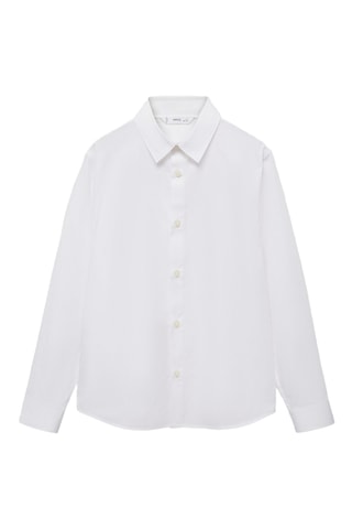 Chemise regular fit coton - Blanc