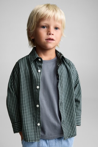 Chemise à carreaux vichy - Vert