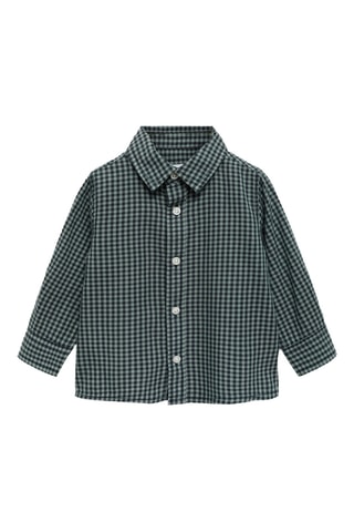 Chemise à carreaux vichy - Vert