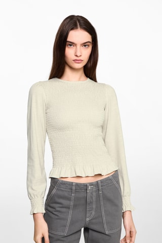 Blouse détail froncé - Vert pastel
