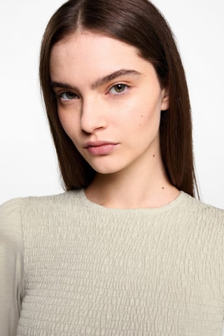 Blouse détail froncé - Vert pastel