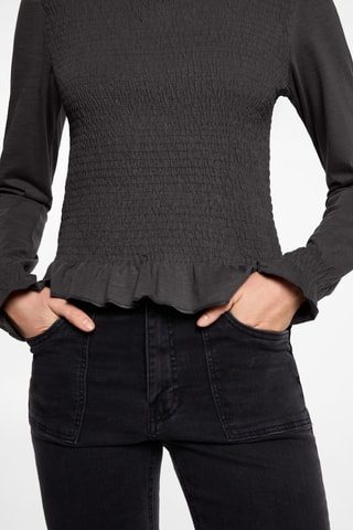 Blouse détail froncé - Anthracite