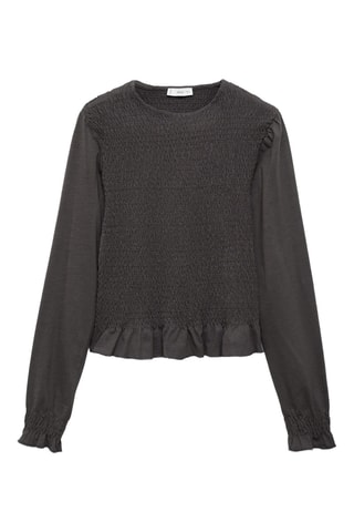 Blouse détail froncé - Anthracite