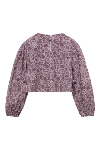 Blouse en imprimé floral - Violet