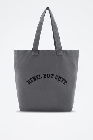 Sac tote imprimé - Anthracite